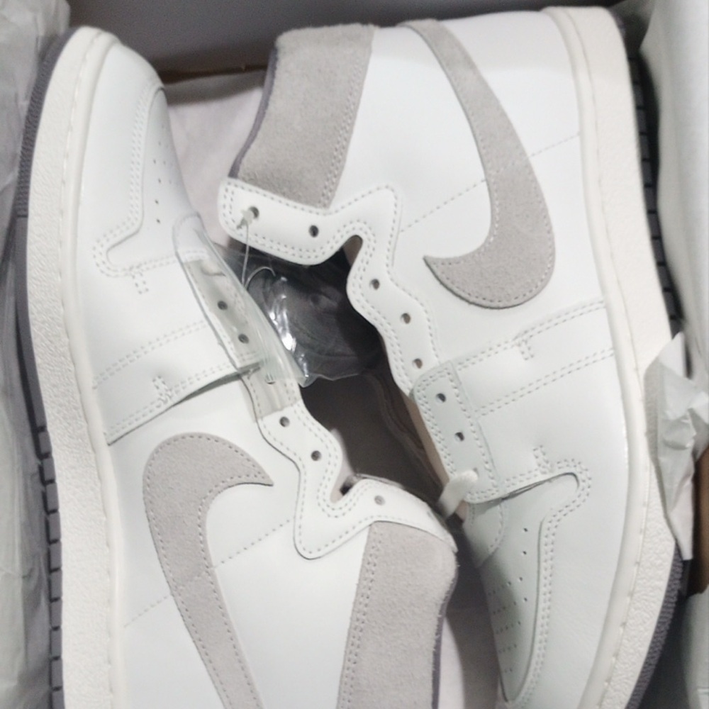 Men's White and Gray Sneakers
